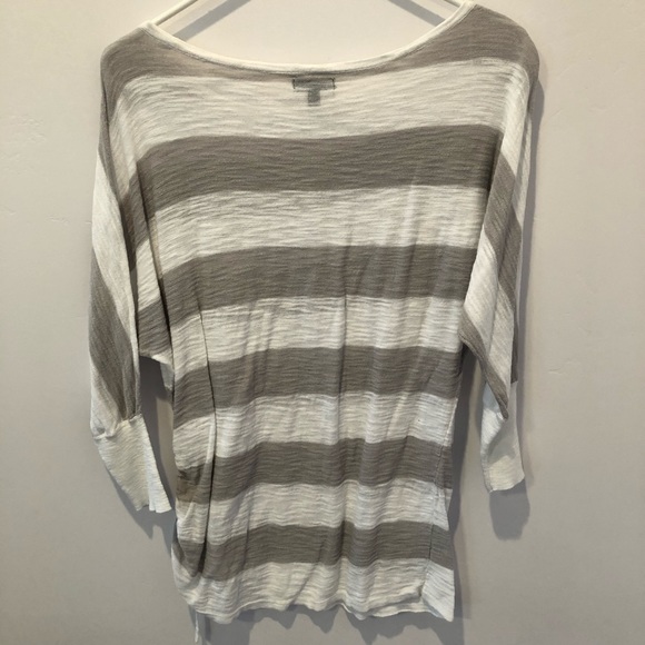 Express White/Grey Stripe Shirt Sz Small - Picture 5 of 6